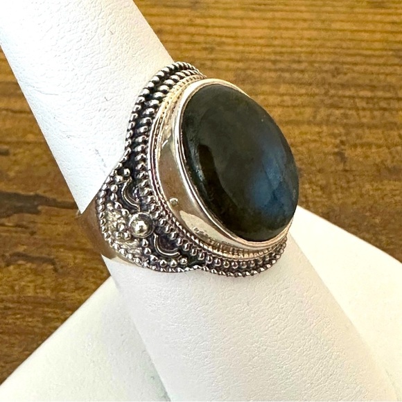 PTI Sterling Silver Labradorite Women’s Ring QUALITY Size 7 NWOT - Picture 2 of 7